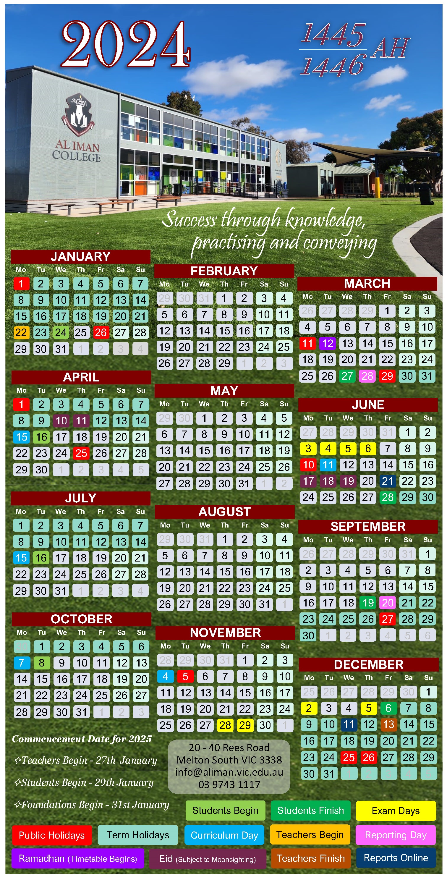 AIC ELC Term 4 2023 Newsletter News from Al Iman College